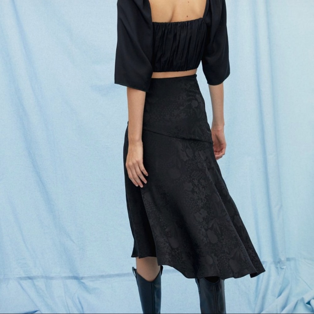 NWT Le Fou Wilfred Silk Slit Skirt size 0 - Picture 2 of 10